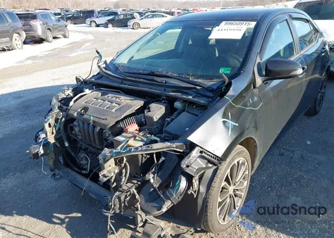 2015 Toyota Corolla S Plus из США, поврежденный, VIN 2T1BURHE6FC386925